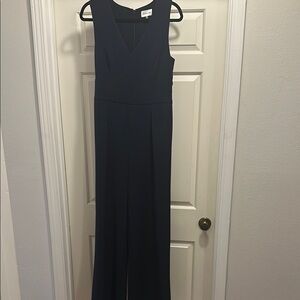 Elegant Navy Blue Sleeveless Dress